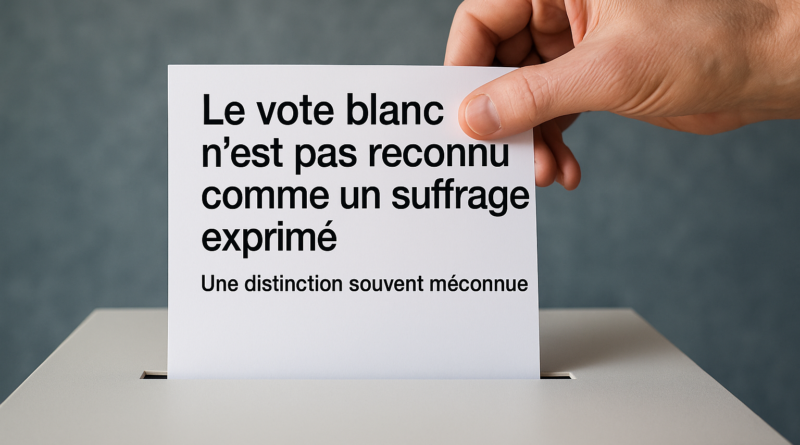 vote blanc représentation légitimité